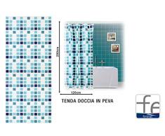 FERIDRAS 187053 Tenda Doccia, Multicolore, 5x120x200 cm