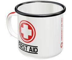 Nostalgic-Art 43207 - Tazza, motivo First Aid-Classic, stile vintage, smaltata, 8 x 8 x 8 cm, multicolore