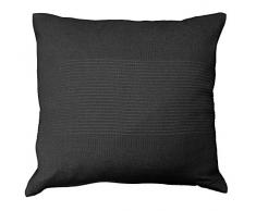 Nuances du Monde 3006674 - Federa per Cuscino in poliestere, 40 x 40 x 40 cm, Nero