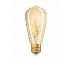 Osram Vintage 1906, Lampada in forma Edison con attacco E27, dimmerabile, sostituisce 55 Watt, Clear, Warm White - 2500 Kelvin, 1 pezzo