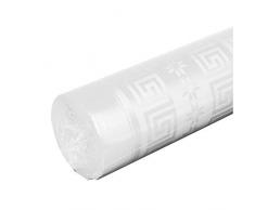 Tovaglia Attitude RL damascata, 120 x 6 m, Colore: Bianco, 120 x 6 m