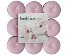Bolsius profumati, Cera, Rosa, Singolo lumino: h 1.5cm Ã3.8cm, 18 unitÃ