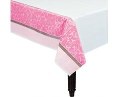 Amscan International - Tovaglia di plastica per festa della Prima Comunione, colore: Rosa