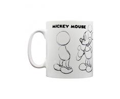Pyramid International, Tazza da t&Egrave/caff&Egrave, Multicolore, con Schizzo di Mickey Mouse, in Confezione, capacit&Agrave 315&nbspml, Ceramica, 7.9 x 11.00 x 9.3 cm