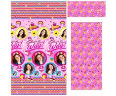 Disney Soy Luna 90 Parure di Lenzuola, Cotone, Rosa,