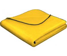 biederlack 714930 Coperta, Cotone, Yellow, 150 x 200 cm