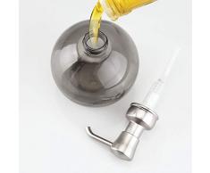 InterDesign Hamilton Pompa Dispenser di Sapone, Grigio, 7.5x21x0.2 cm