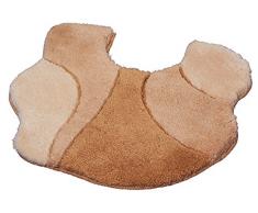 Kleine Wolke Excelsior - Tappetino da Bagno 60 x 60 cm mit Ausschnitt Marrone