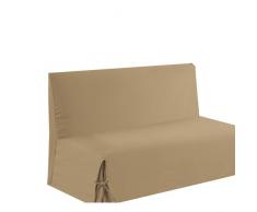 Homemaison.com - Copridivano Clic-Clac con fiocchi, colore: Sabbia 200 x 140 cm beige, cotone 35% / 65% poliestere
