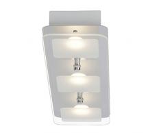 Brilliant g11430/15Â a, lampade da soffitto, Vetro, 5Â W, cromato, 6.5Â x 54Â x 14Â cm