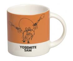 Excelsa Looney Tunes Tazza caffè Yosemite Sam 100 ml, Porcellana, Arancio Scuro, 5.9x5.9x5.9 cm
