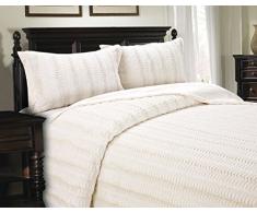 Cathay Home Lofty Luxe in Finta Pelliccia Coperta, Twin, Caramello, Cream, Full/Queen
