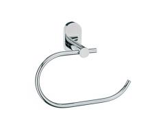 kela Set da Bagno, in Acciaio Inox/Vetro, MOD. Lucido Anello Porta tovagliolo, Argento Lucido Argento