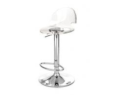 Wink Design Aurora Set Due Sgabelli Bar, Metacrilato, Trasparente