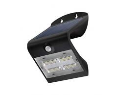 Goobay 45807 Applique LED ad Energia Solare con Sensore di Movimento, 3.2 W, Nero