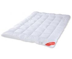 Badenia Bettcomfort Trendline Basic, Piumino Leggero, Biancheria da Letto, Microfibra, Bianco, 140 x 220 cm