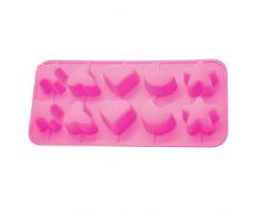 Silicone Gold Forme Stampo cubetti di Ghiaccio, Rosa, 23Â x 14Â x 3Â cm