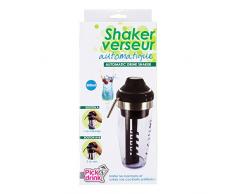 Saveur et Degustation KB6788 KV7102 Shaker beccuccio, in plastica, Colore: Nero, 12 x 9 x 23,3 cm, 500 ml