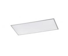 WOFI Lampada da soffitto Integriert, 60 W, Argento, 120 x 60 x 6 cm