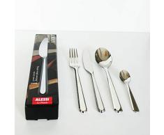 Alessi Amici Servizio di Posate 5 Pezzi, Acciaio Inossidabile 18/10, 2.4 x 24.5 x 5.5
