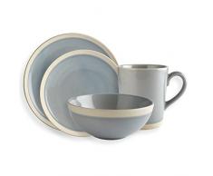 Fairmont Main &, Elements, Set Servizio da tavola, in Porcellana Dura, Blu, 16 Pezzi