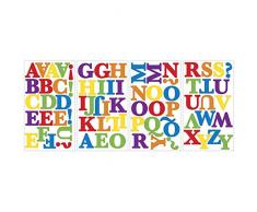 Jomoval - RoomMates - Set di adesivi murali colorati ABC, 73 pz.