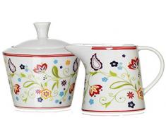 Ritzenhoff & Breker 044997Â zuccheriera e lattiera Set Doppio Shanti, 2Â Pezzi, stoviglie Accessori, Porcellana, Floreale