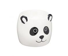 KitchenCraft KCEGGPANDA Portauovo, Nero e Bianco