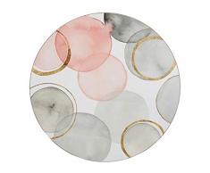 Creative Tops - Set di 4 tovagliette allamericana con retro in sughero, motivo Sfere dorate, colore: bianco, 29 cm