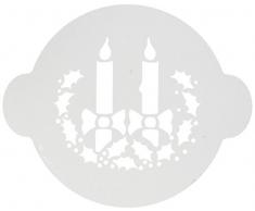 silikomart 70.012.99.0060Â Stencil in plastica per Decorazione di Torte plastica Bianco 0.1Â x 24.5Â x 31.5Â cm