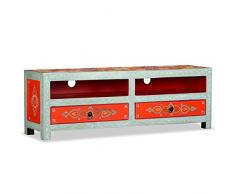 vidaXL 244595 - Mobile TV in Legno di Mango Massiccio, Misura Unica