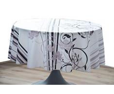 CALITEX - Tovaglia Cerata Bianca Ovale, 180 x 240 cm
