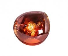Lumineca Lampada da Tavolo Rosso Thelio 4W Rosso Rame 28x23cm