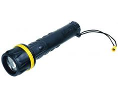 VELAMP IRUB1lED Torcia 3 LED in caucciÃ¹ Iper resitente. con Comodo Laccio. Funziona con 2 Pile AA (Non fornite). Super Luminosa, Resistente allAcqua e Urti, Nero