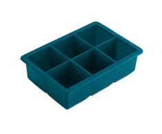 Quid - 7240147 - XXL, Contenitore in Silicone per 6 cubi di Ghiaccio, Ideale per la Preparazione di Cocktail, Indicato per Bar