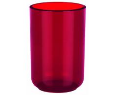 Spirella - Porta spazzolino in Resina, Colore: Rosso Trasparente