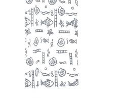 Ridder Neptun 464170-350 Tenda da Doccia in Tessuto 240x180 Colore: Grigio