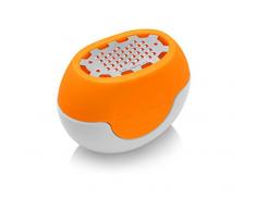 Microplane - Grattugia per scorza di limone in silicone, flessibile, colore verde, 7Â x 3,8Â x 5,5Â cm, Silicone, Orange, 7 x 3.8 x 5.5 cm