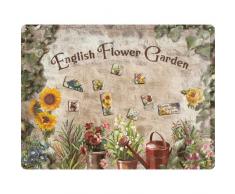 Nostalgic Art 25004 Home & Country - Lavagna magnetica da appendere, soggetto: fantasia floreale allinglese, 30 x 40 cm