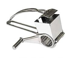 Moha 309260Â Evolution Drum Grattugia Formaggio Acciaio Inox Grigio 11,5Â x 9Â x 21Â cm