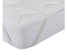 Classic Blanc - Topper / sovramaterasso in fibra termoregolatrice, media - alta durezza, 160 x 190 altezza 3 cm, Letto da 160. Tutte le misure