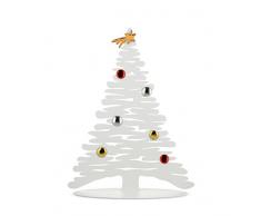 Alessi Bark For Christmas BM06 W Decorazione Natalizia di Design a Forma di Albero, Acciaio, Inox, Bianco, 35.5 x 14 x 45 cm, 1 UnitÃ