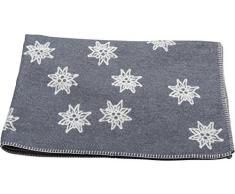 David Fussenegger Deco Plaid, Cotone, Grigio, 130 x 200 cm