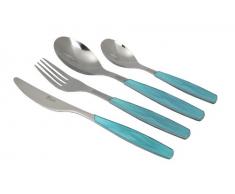 Pradel Excellence 2090B Servizio di Posate Excellence 24 Pezzi Manico Blu