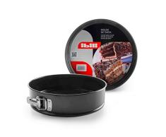 IBILI 820122 - Tortiera con Bordo apribile Moka, in Acciaio, 22 cm