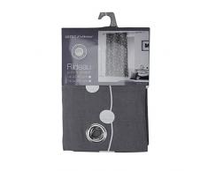 Coton DâIntÃ©rieur, tenda con occhielli con campanelli, Cotone, grigio, 140 x 280 cm