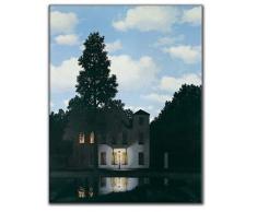 Artopweb Pannelli Decorativi Magritte lEmpire des LumiÃ¨res Quadro, Legno, Multicolore, 64x1.8x83 cm