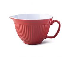 Zeal G208R Ciotola di miscelazione/brocca di pastella, Melammina, Rosso
