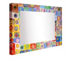 Ccretroiluminados Kandinsky Specchio da Bagno Illuminato, Acrilico, Multicolore, 60Â x 60Â x 5,3Â cm