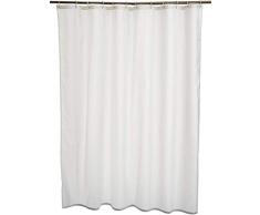 AmazonBasics - Tenda da doccia in poliestere, 180 x 180 cm, colore: bianco